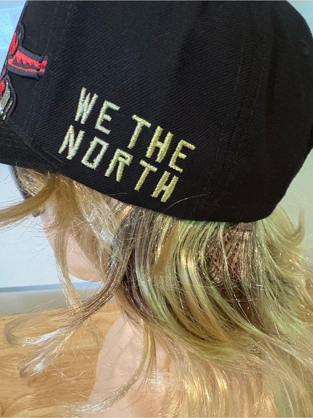 Mitchell & Ness Toronto Raptors Wool Blend Black Snapback Hat - New With Tags - Picture 4 of 11